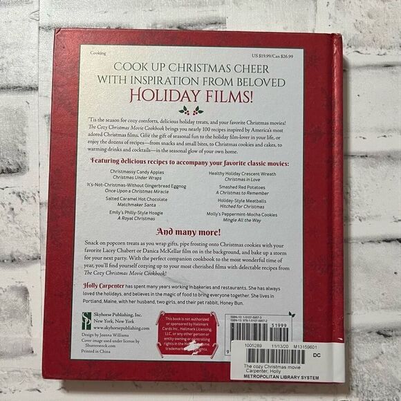 The Cozy Christmas Movie Cookbook Mouthwatering Food to Enjoy by Holly Carpenter - Picture 2 of 15